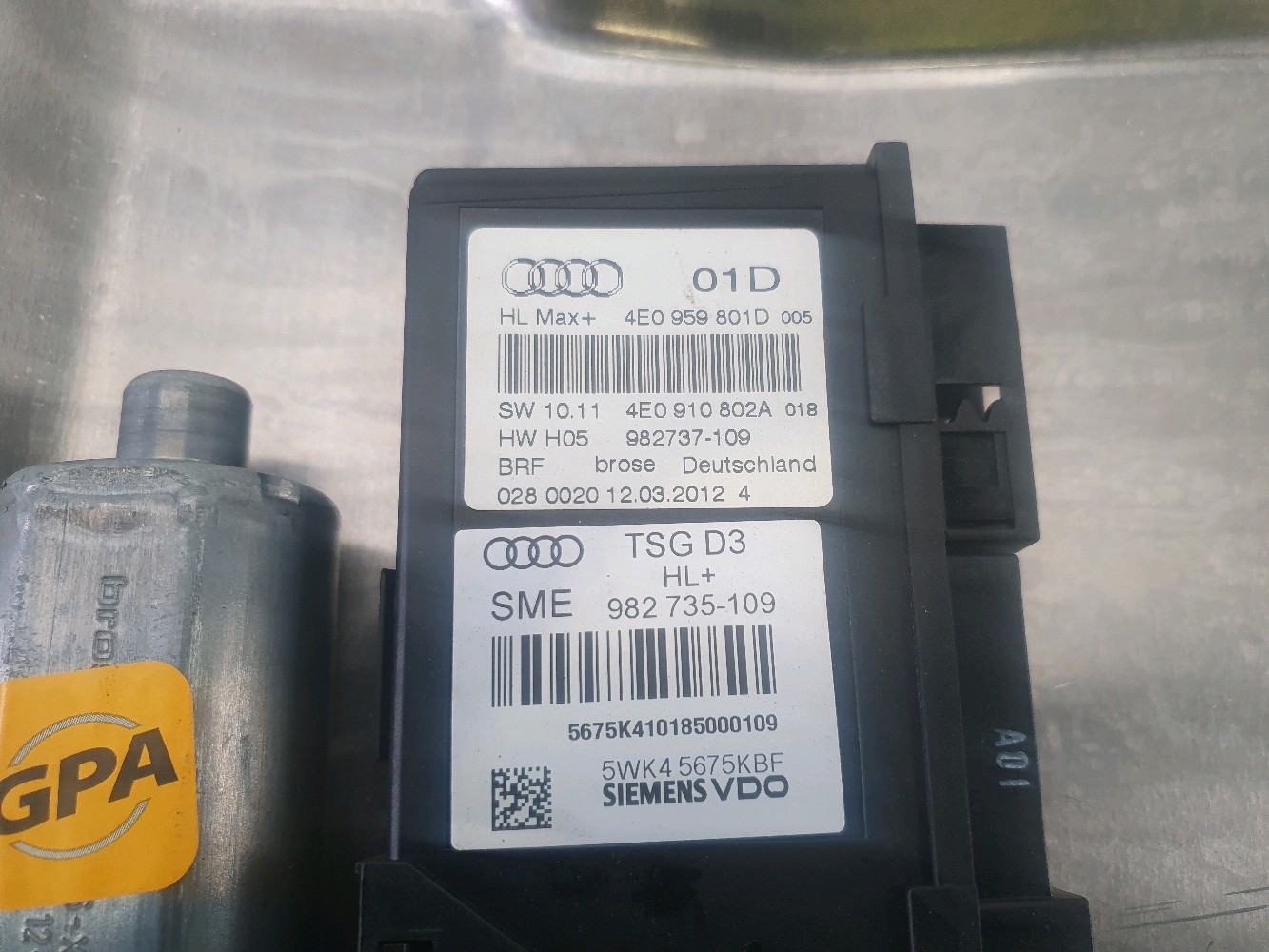 Lève-vitre arrière gauche AUDI A8 QUATTRO A1-1772G A1-1772G [reference_63062] 3