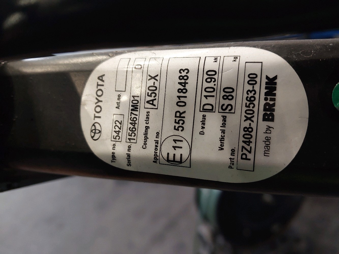 Attelage 038-801 - TOYOTA RAV4 4 PH.1 2.0 D4D - E1-5106C E1-5106C [reference_230980] 2