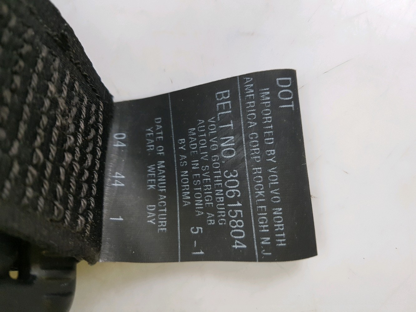 Ceinture arrière droite VOLVO S40 2 PH.1 réf. 8639549 I0-2207P I0-2207P [reference_1301070] 4