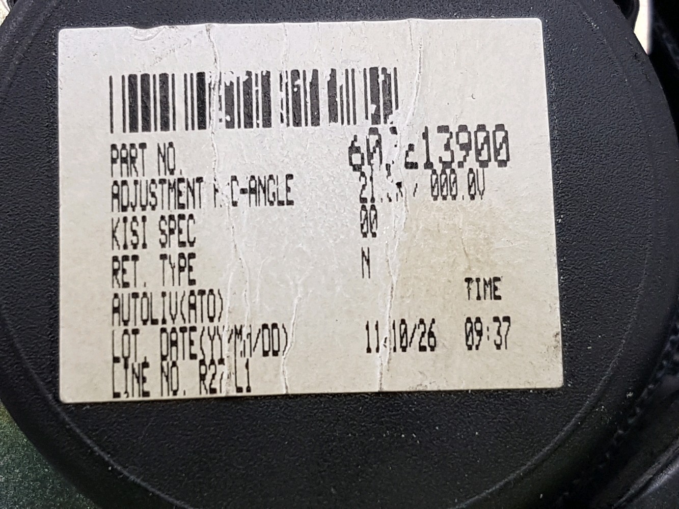 Ceinture arrière gauche MITSUBISHI OUTLANDER 2 PH.2 réf. 7000B642 H0-5628U H0-5628U [reference_1316093] 2