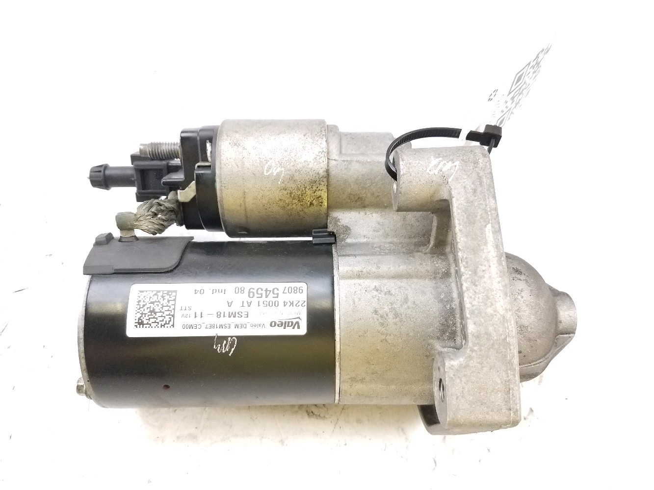 Démarreur PEUGEOT 208 1 PH.1 1.2I PURETECH réf. 9807545980 B0-0707S B0-0707S