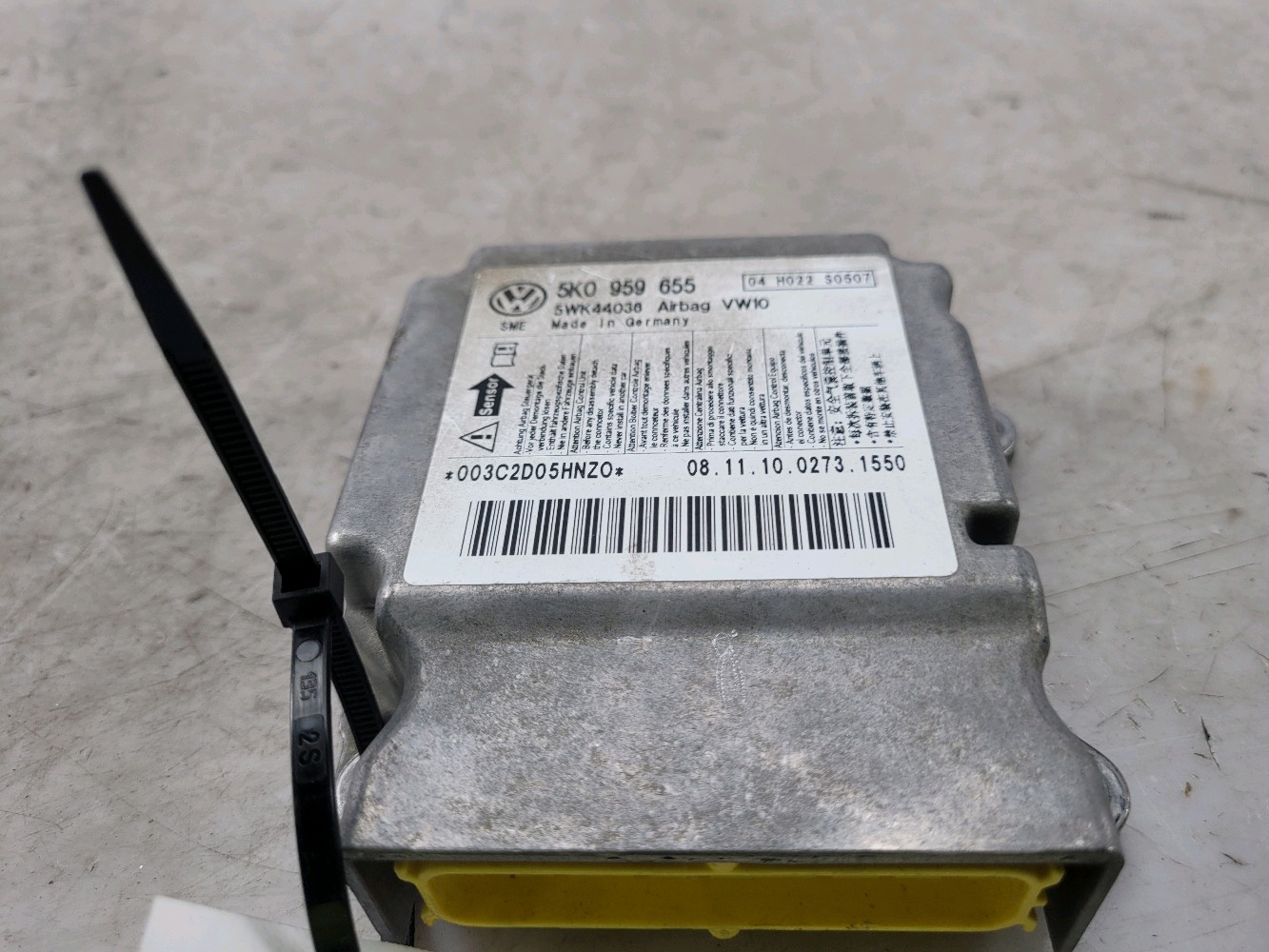 Calculateur d'airbag 5C0959655B09S - VOLKSWAGEN GOLF 6 2.0 TDI 16V FAP - Z0-4389I Z0-4389I