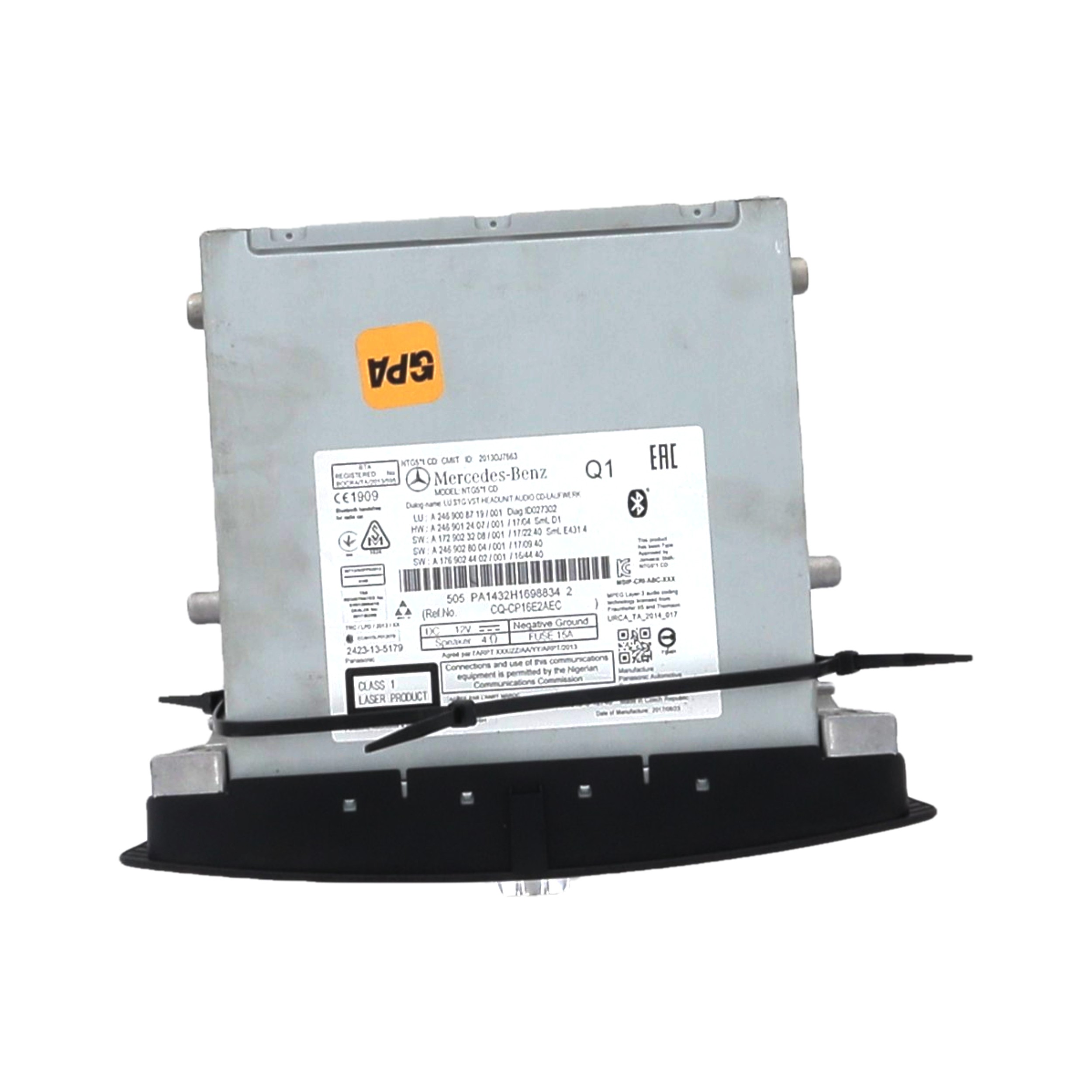 Poste Multimédia MERCEDES CLASSE A 3 PH.2 A0-3451G A0-3451G [reference_1658022] 3