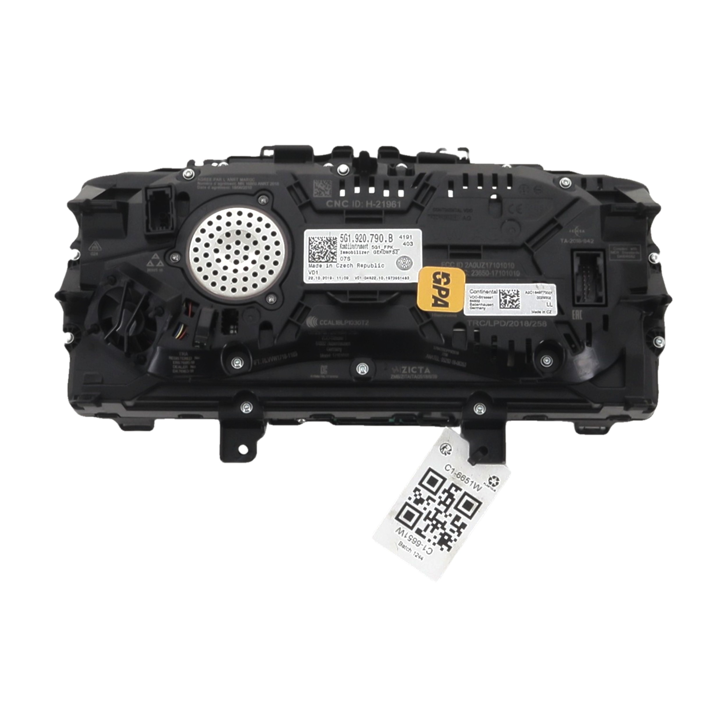 Compteur 5G1920791B - VOLKSWAGEN GOLF 7 PH.2 GTI 245P - C1-6651W C1-6651W [reference_1313555] 2