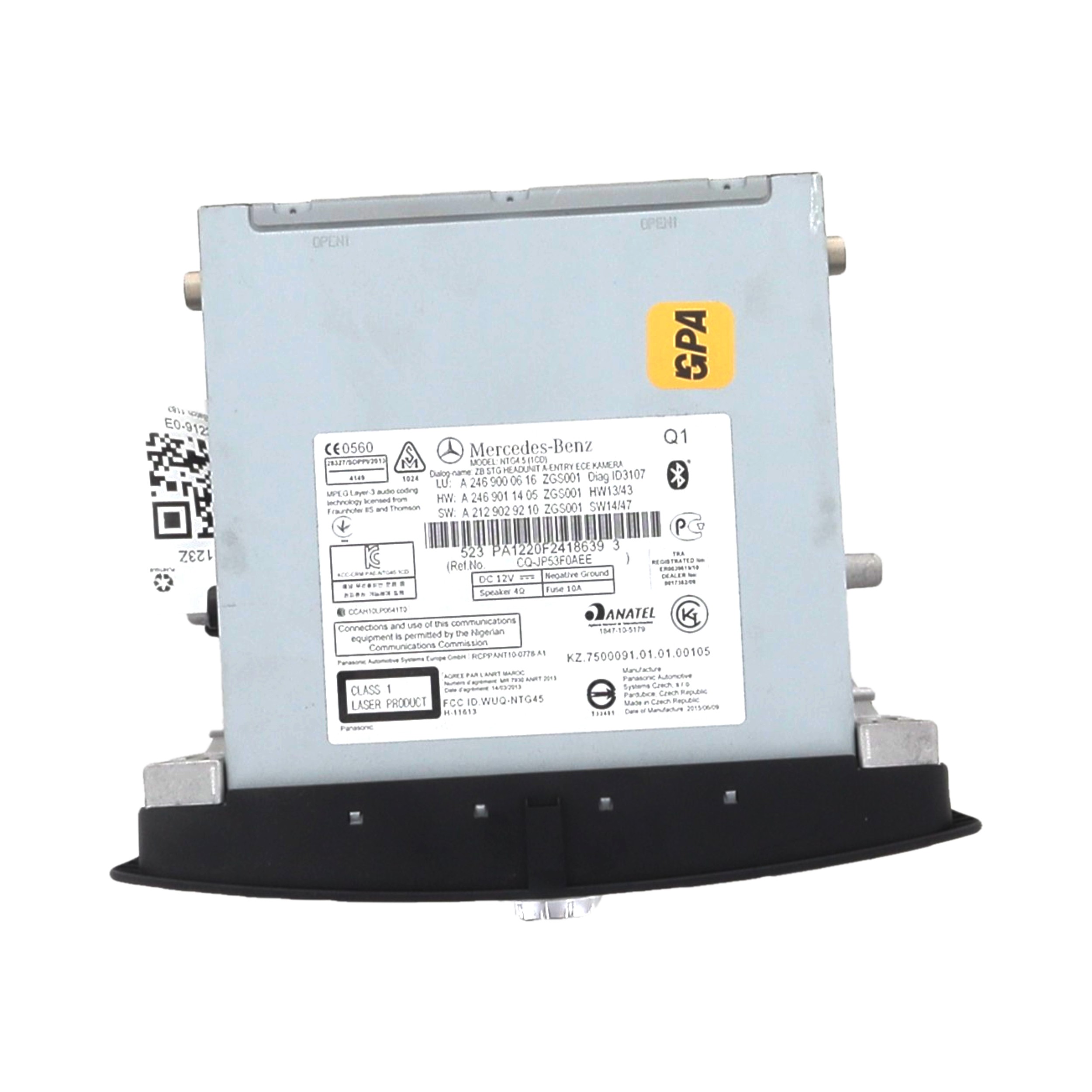 Poste Multimédia MERCEDES CLASSE GLA 1 PH.1 E0-9123Z E0-9123Z [reference_1301773] 3
