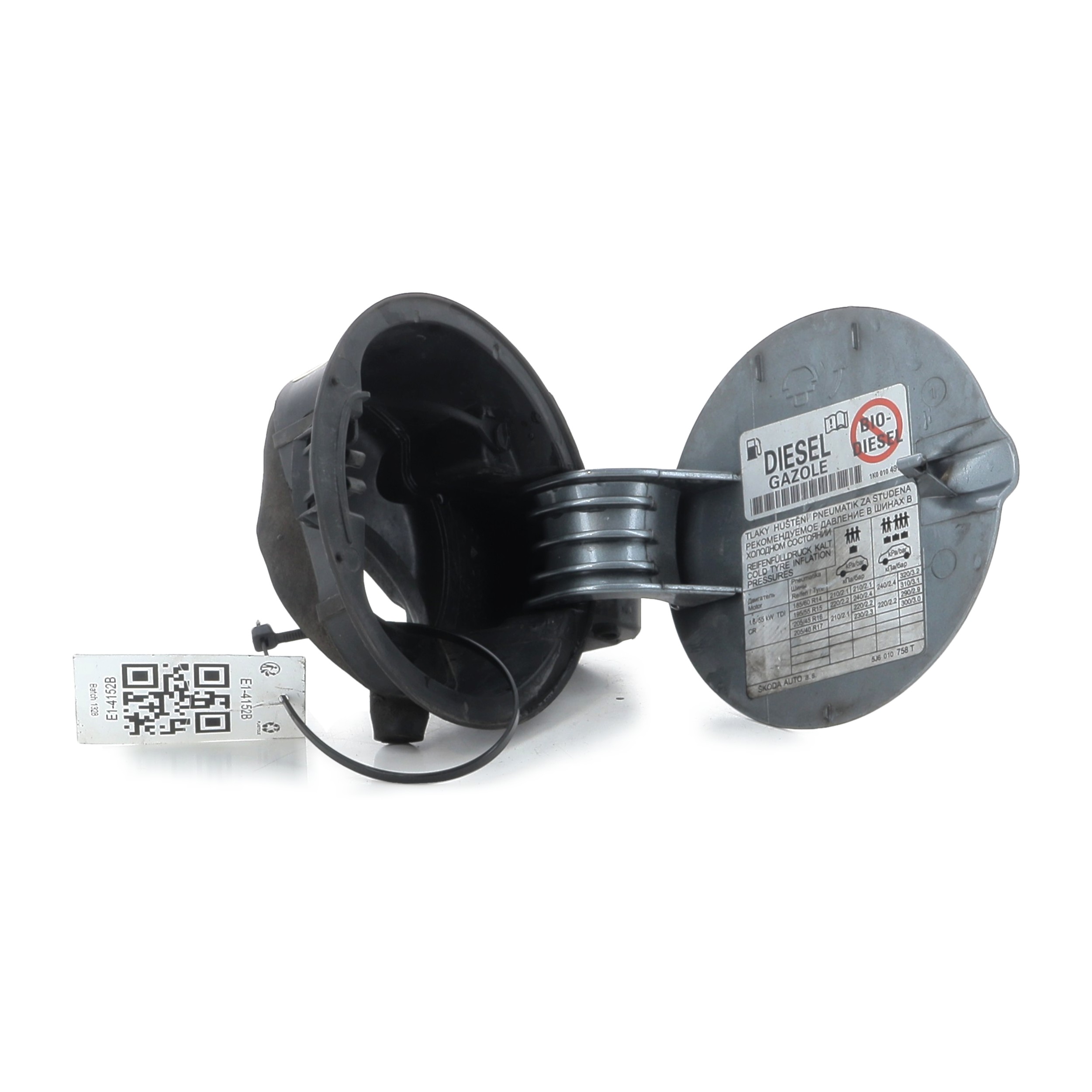 Trappe portillon carburant 5J6809857AGRU - SKODA FABIA 2 PH.2 1.6 TDI - E1-4152B E1-4152B