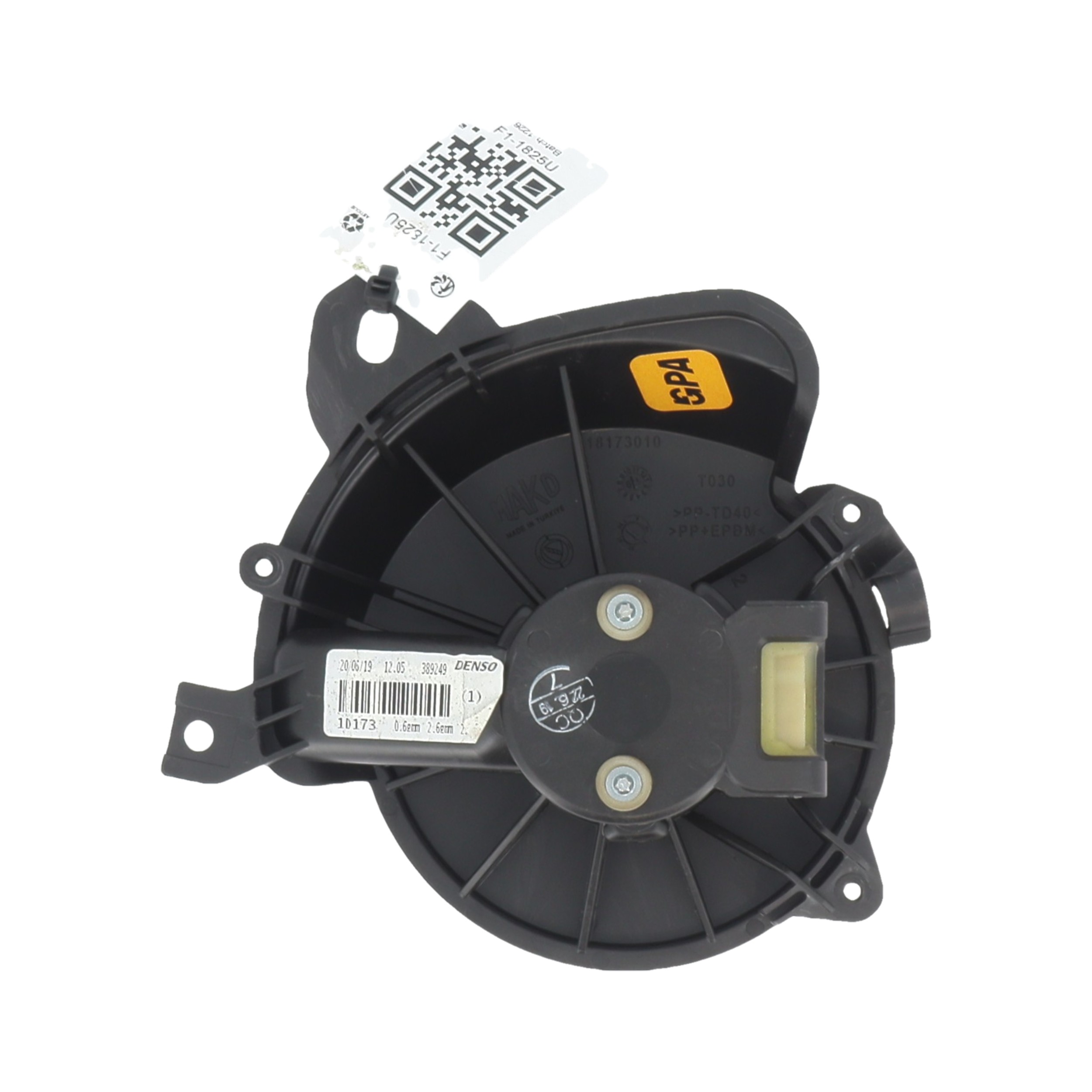 Soufflerie/Pulseur PEUGEOT BIPPER FOURGON réf. 1611726380 F1-1825U F1-1825U