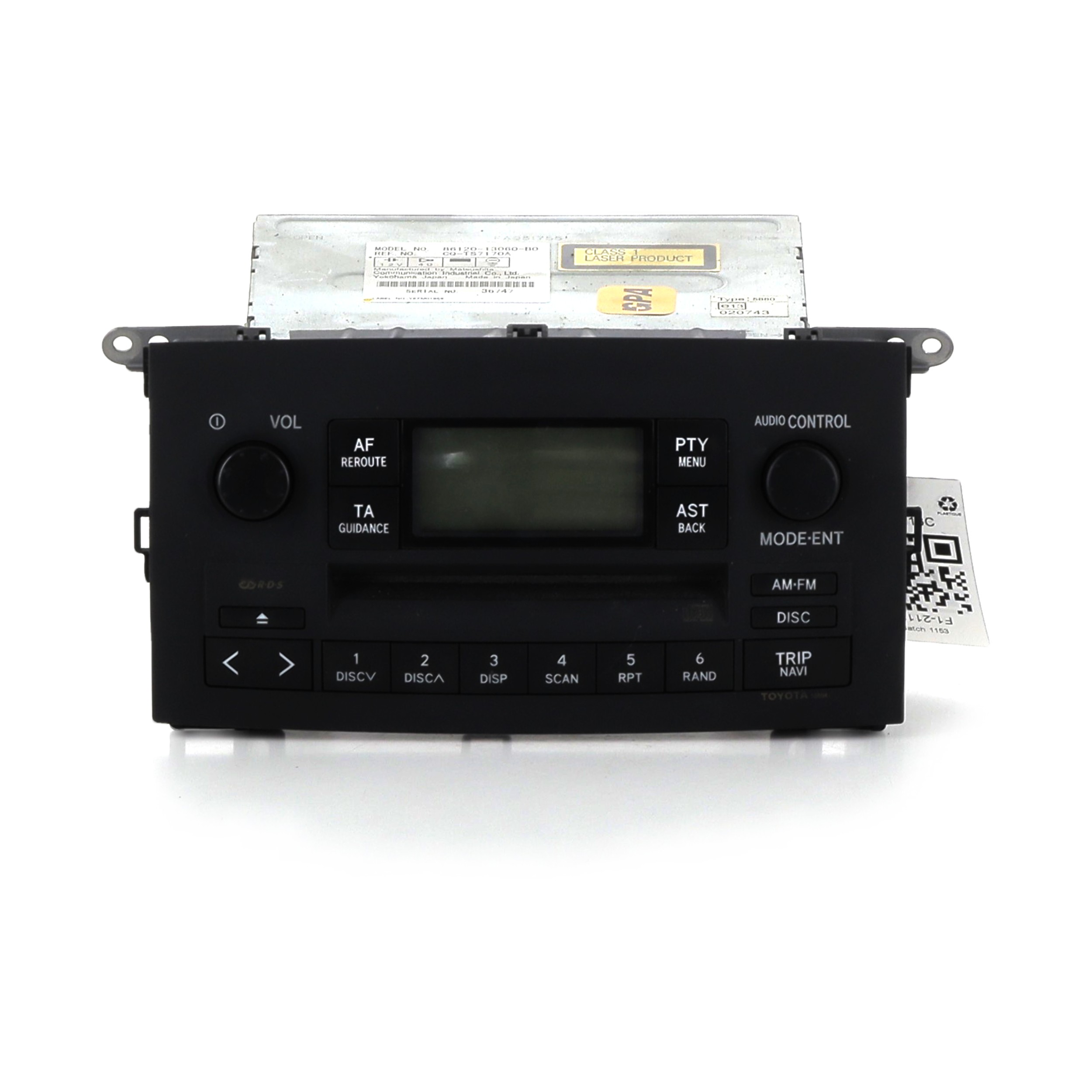 Poste Multimédia TOYOTA COROLLA 9 PH.1 F1-2113C F1-2113C