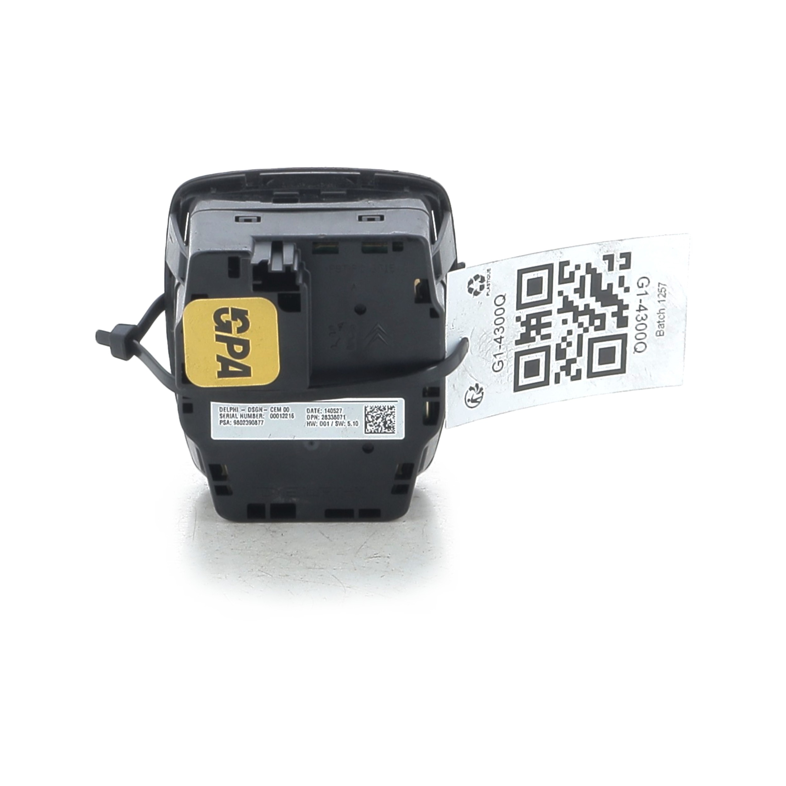 Commande multimédia 98023908ZD - CITROEN DS5 PH.1 2.0 BHDI - G1-4300Q G1-4300Q