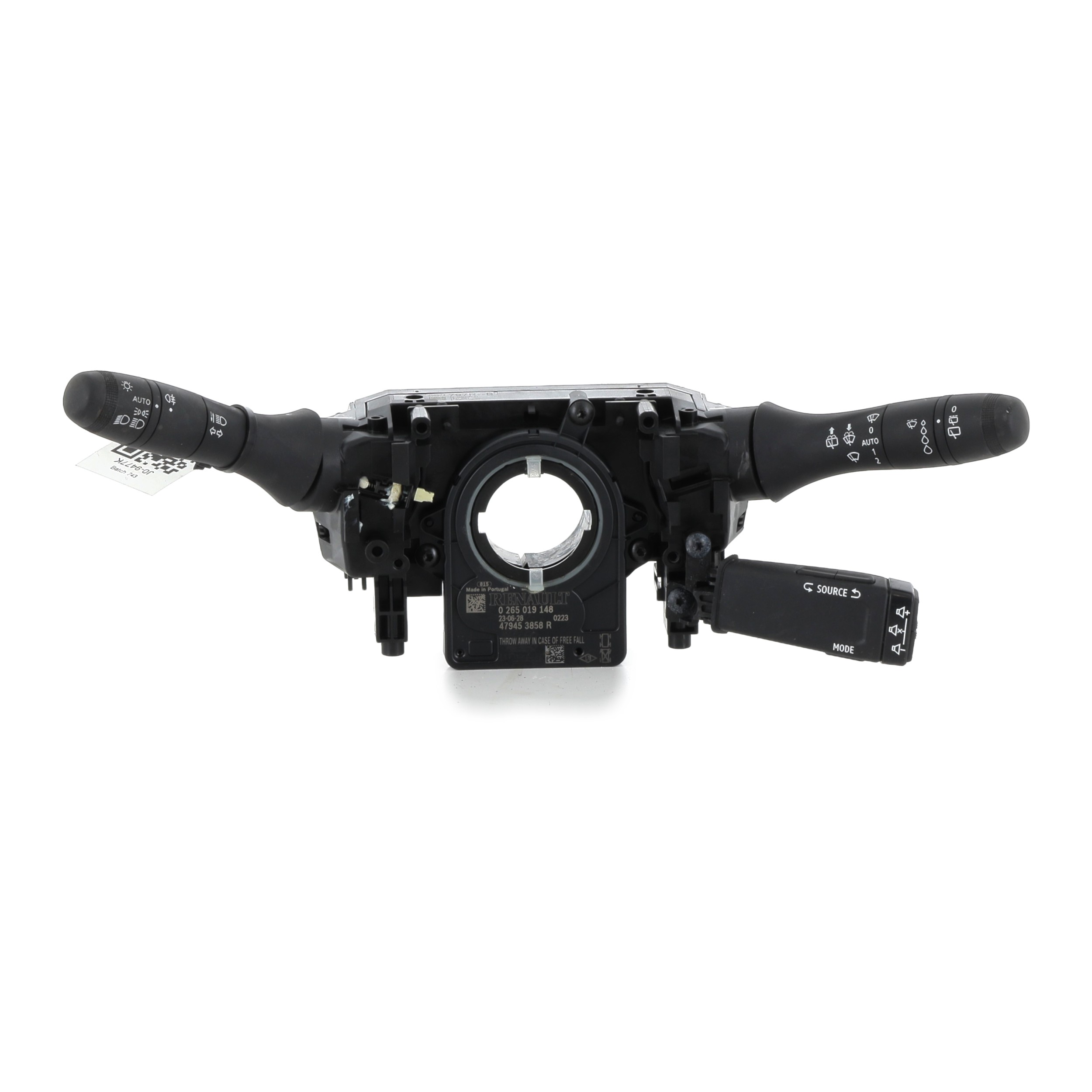 Commodo monobloc 255674797R - RENAULT CLIO 5 PH.1 BDCI 100 - J0-9477K J0-9477K