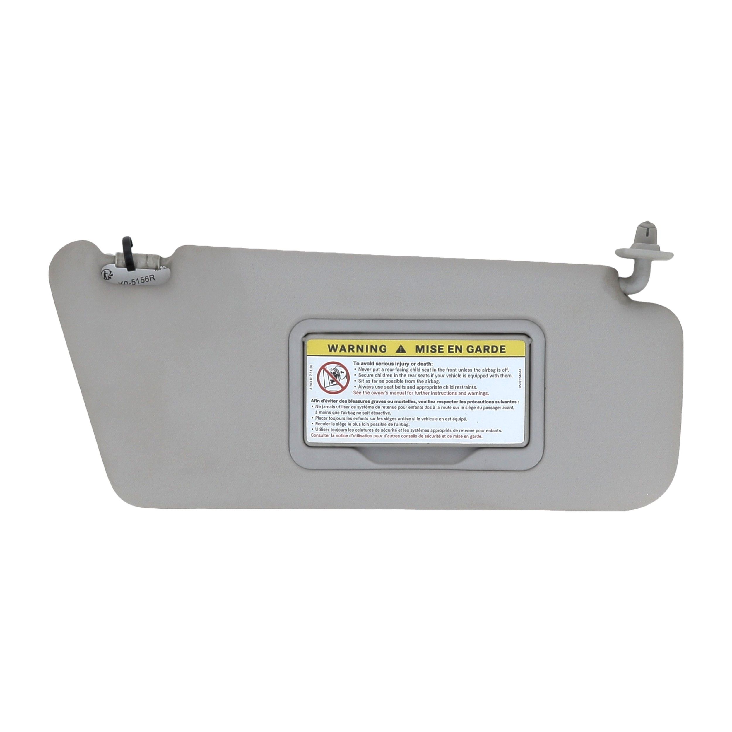 Pare-soleil droit 16881012108G77 - MERCEDES CLASSE A 1 PH.2 A140 - K0-5156R K0-5156R