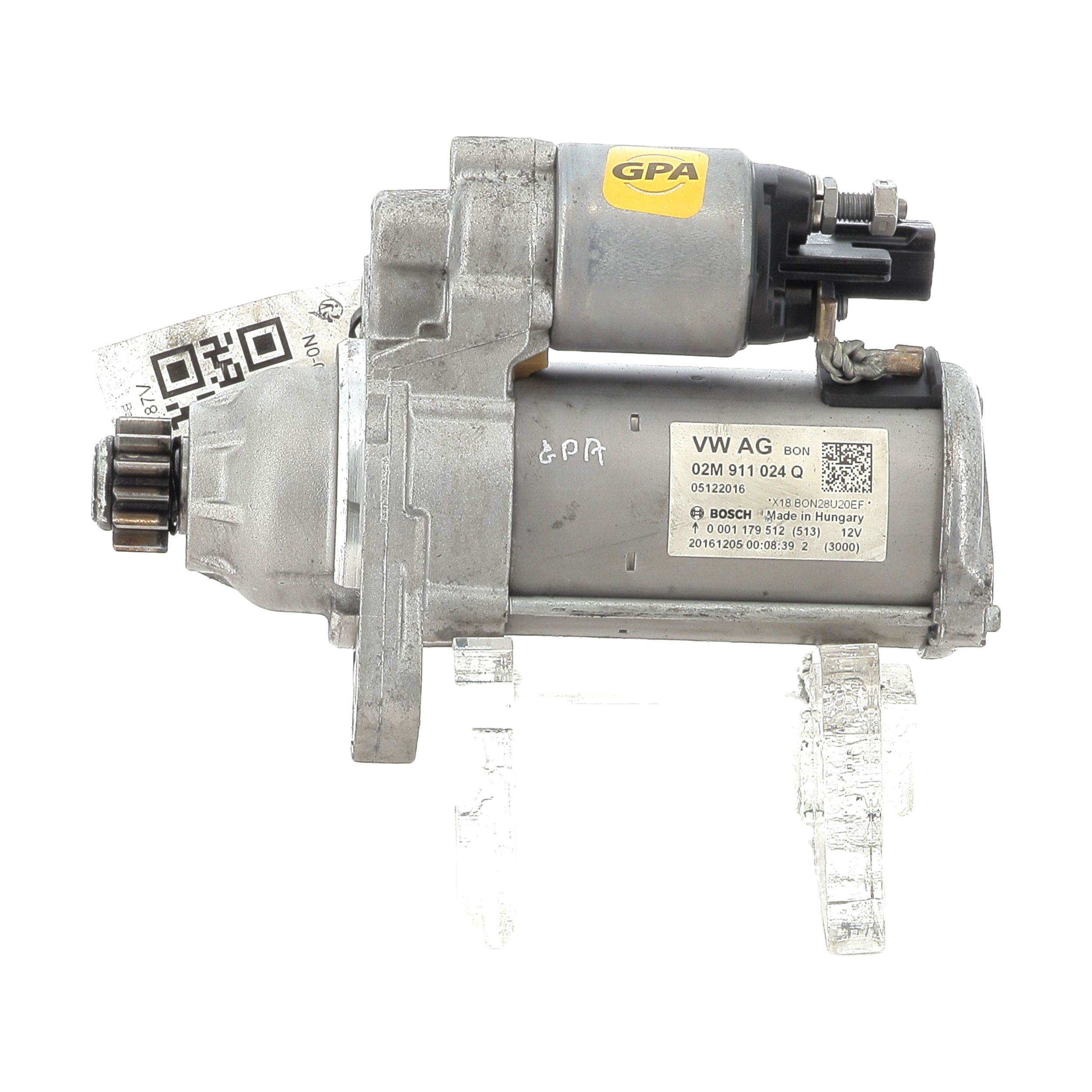 Démarreur VOLKSWAGEN POLO 5 PH.2 1.2 TSI réf. 02M911024H N0-0187V N0-0187V