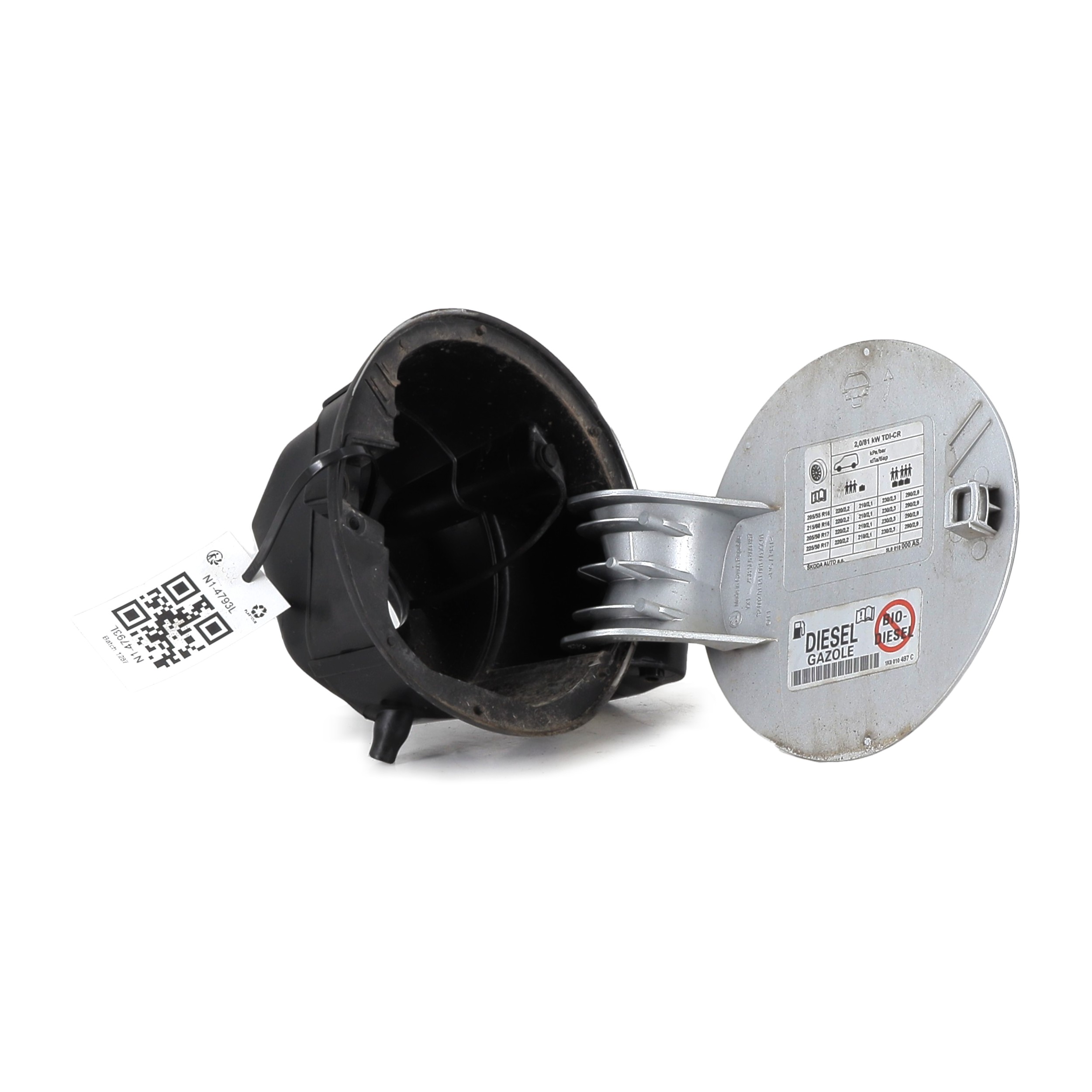 Trappe portillon carburant 5L6809857GRU - SKODA YETI PH.2 2.0 TDI - N1-4793L N1-4793L
