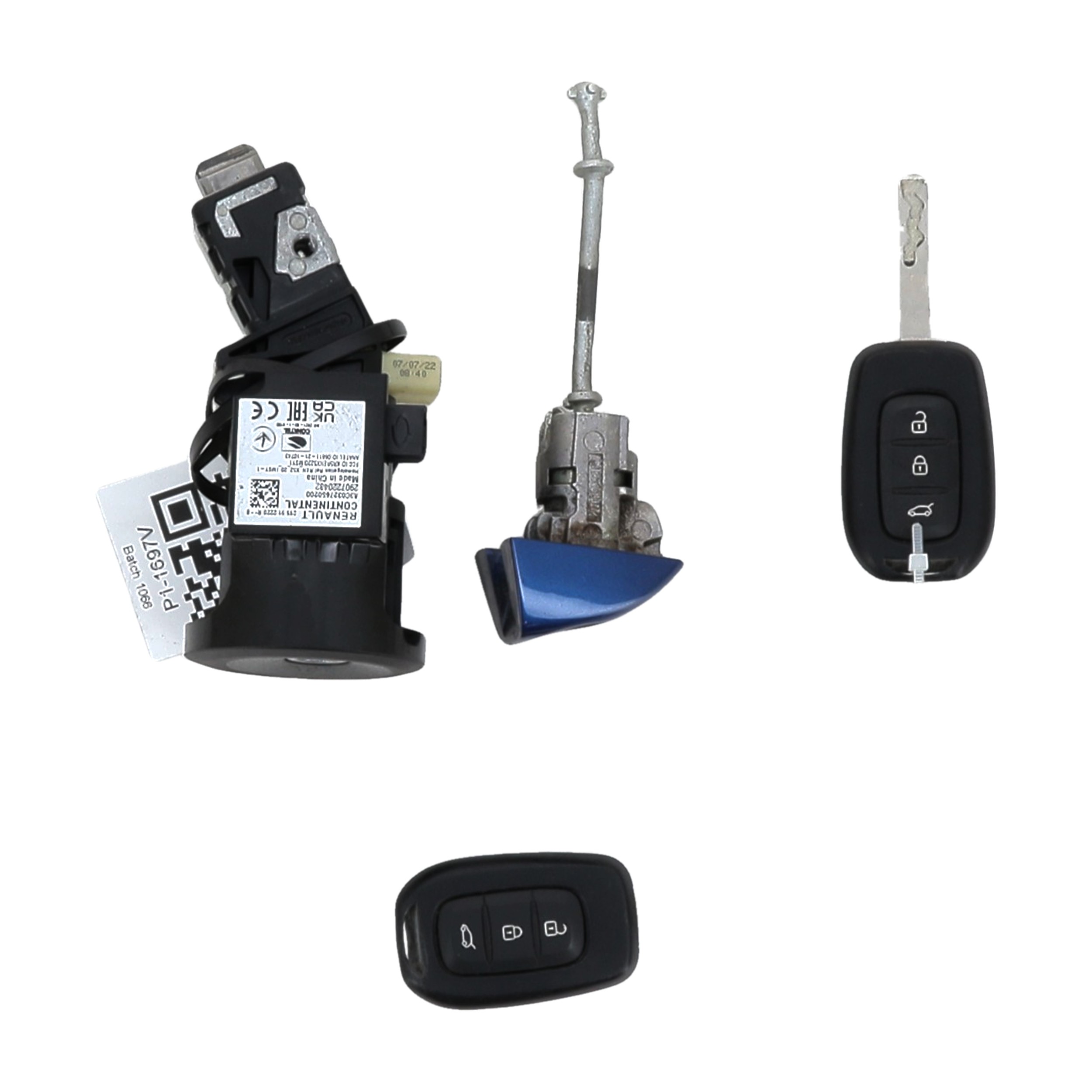 Neiman kit complet (barillet serrure clé) DACIA SANDERO 3 PH.2 P1-1697V P1-1697V