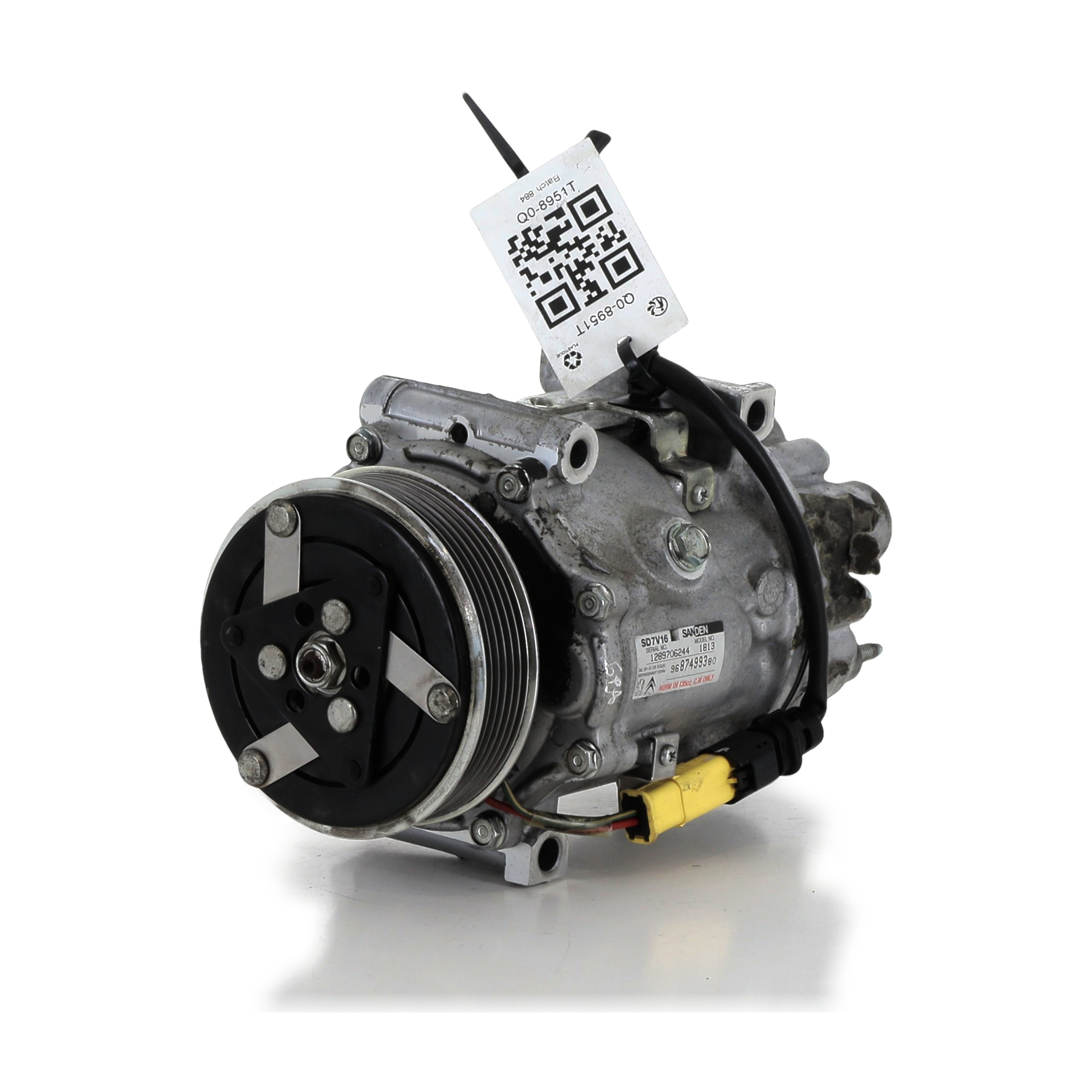 Compresseur de climatisation CITROEN JUMPY 2 2.0 HDI réf. 648748 Q0-8951T Q0-8951T