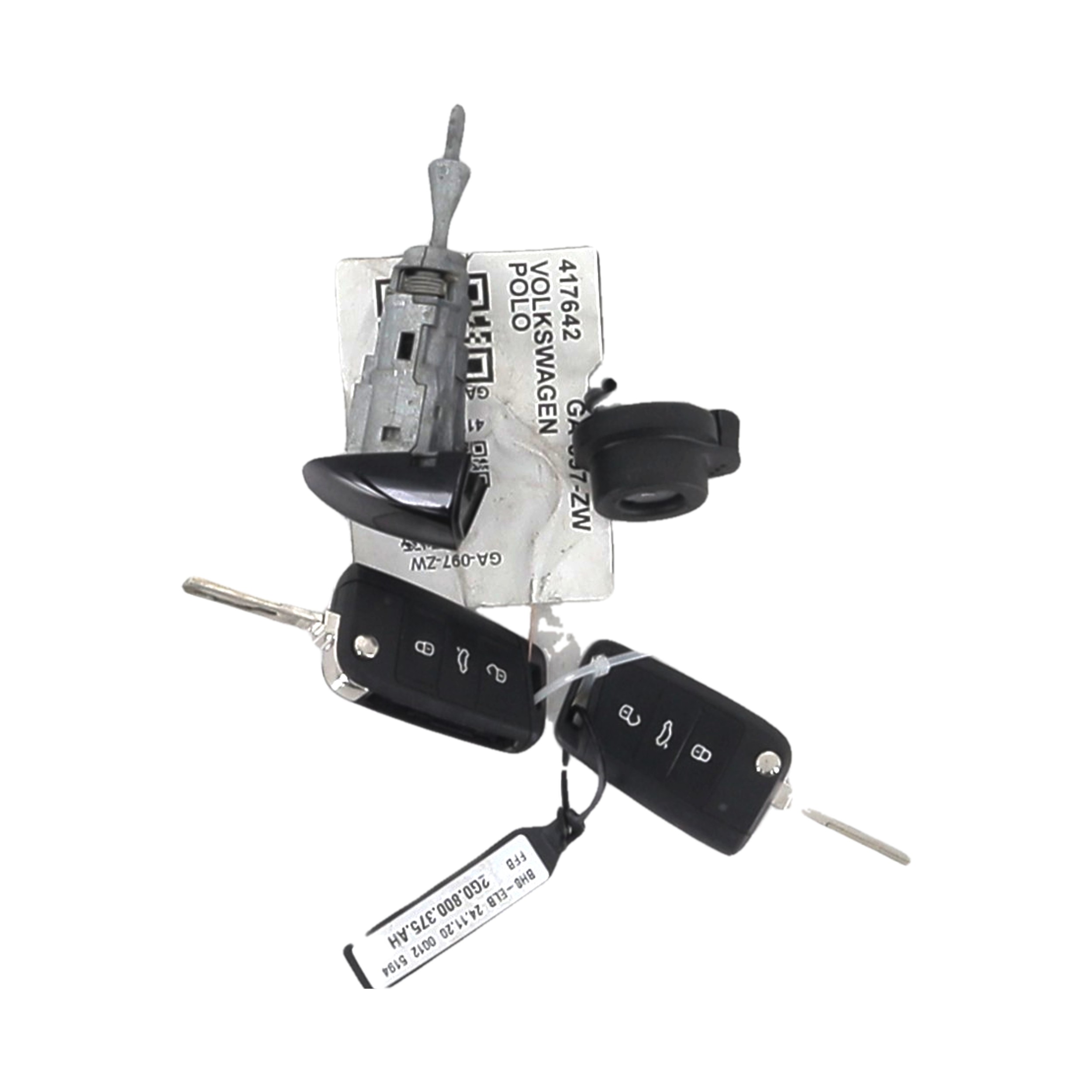 Neiman kit complet (barillet serrure clé) VOLKSWAGEN POLO 6 PH.1 U1-7305R U1-7305R