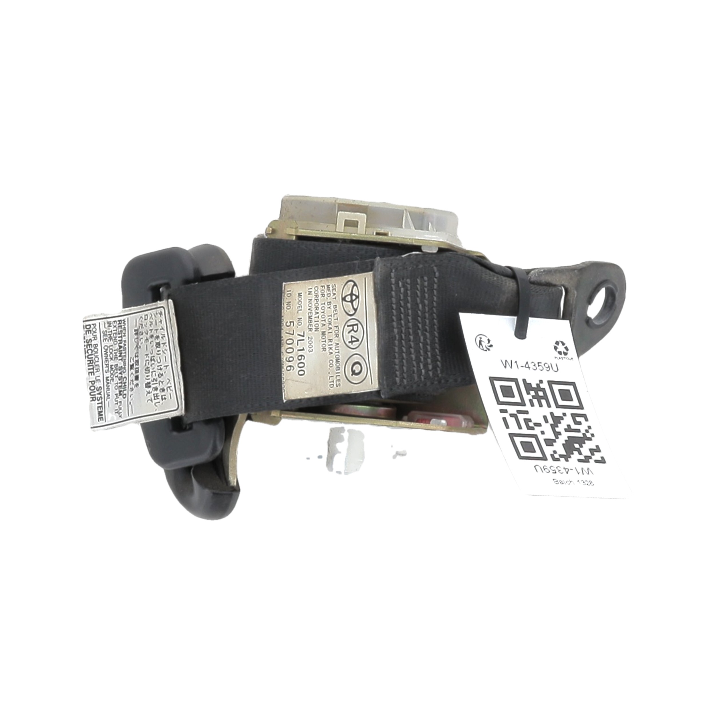 Ceinture arrière droite TOYOTA YARIS 1 PH.2 réf. 7336052180C1 W1-4359U W1-4359U