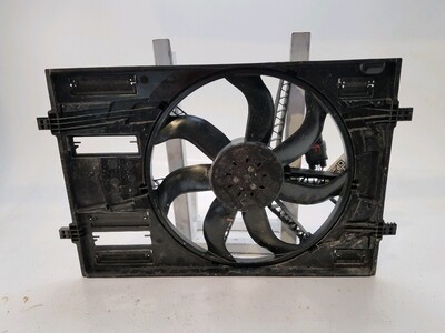 Radiator fan + mounting used - Volkswagen POLO - GPA-21-0005697 - GPA