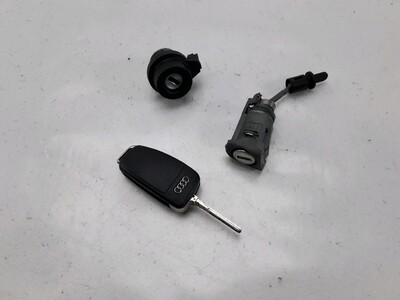 Steering lock and door key cylinders kit used - Audi A3 - 8V3898375 INF ...