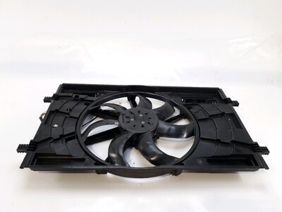 Radiator fan + mounting used - Seat LEON - 5WA 121 203 G - GPA