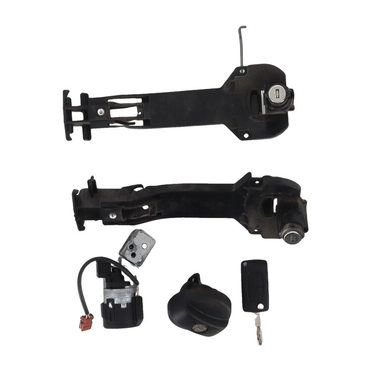 Steering lock and door key cylinders kit used - Peugeot 807 - 4162 TA
